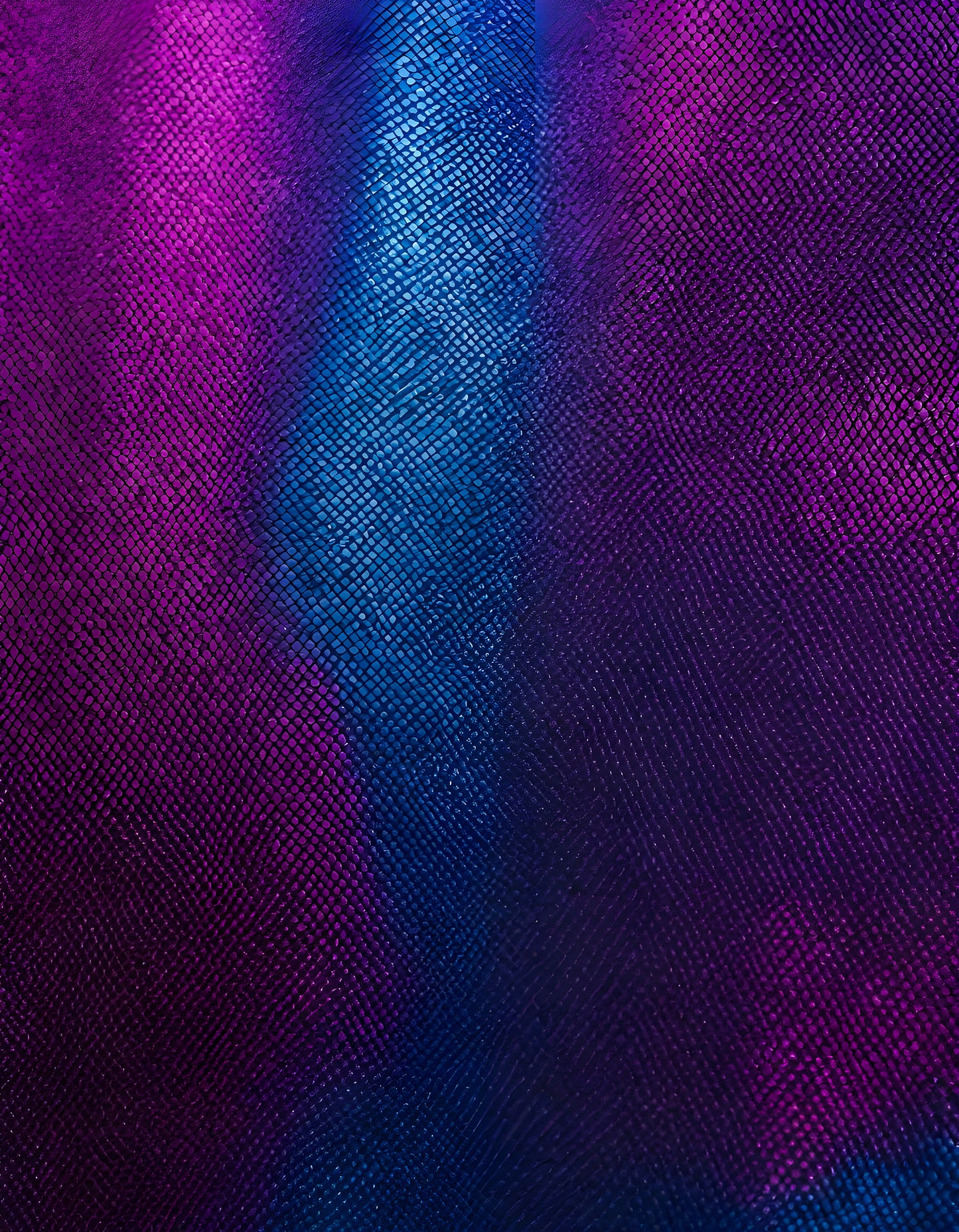 Vibrant abstract fabric texture in shades of purple and blue