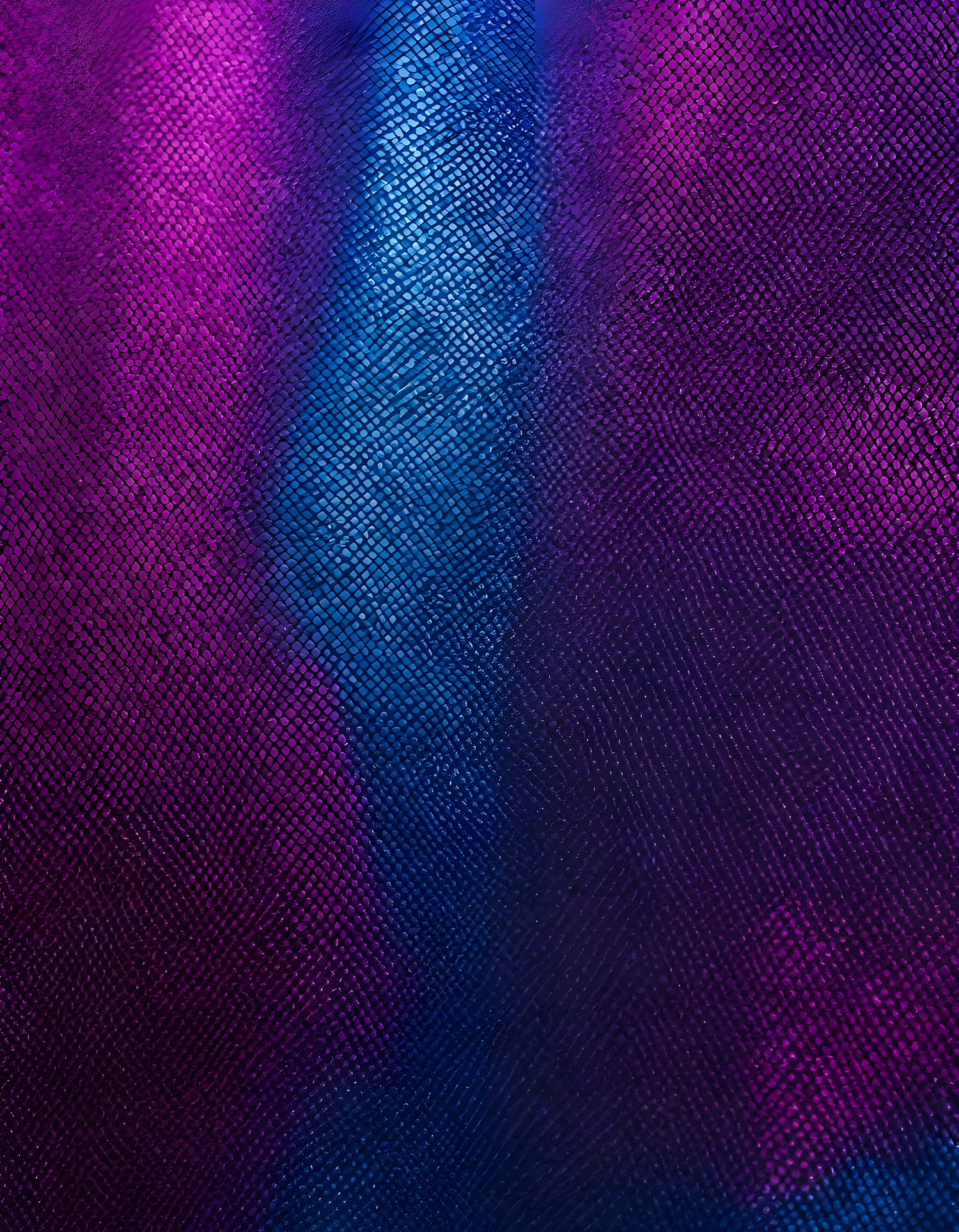 Vibrant abstract fabric texture in shades of purple and blue