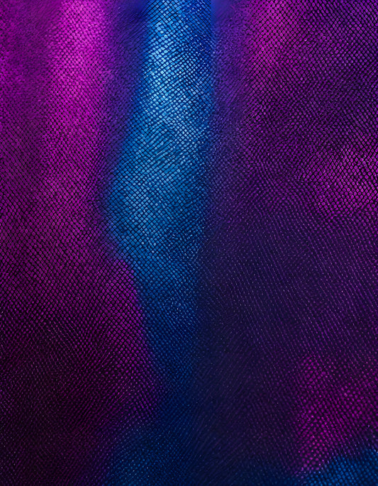 Vibrant abstract fabric texture in shades of purple and blue