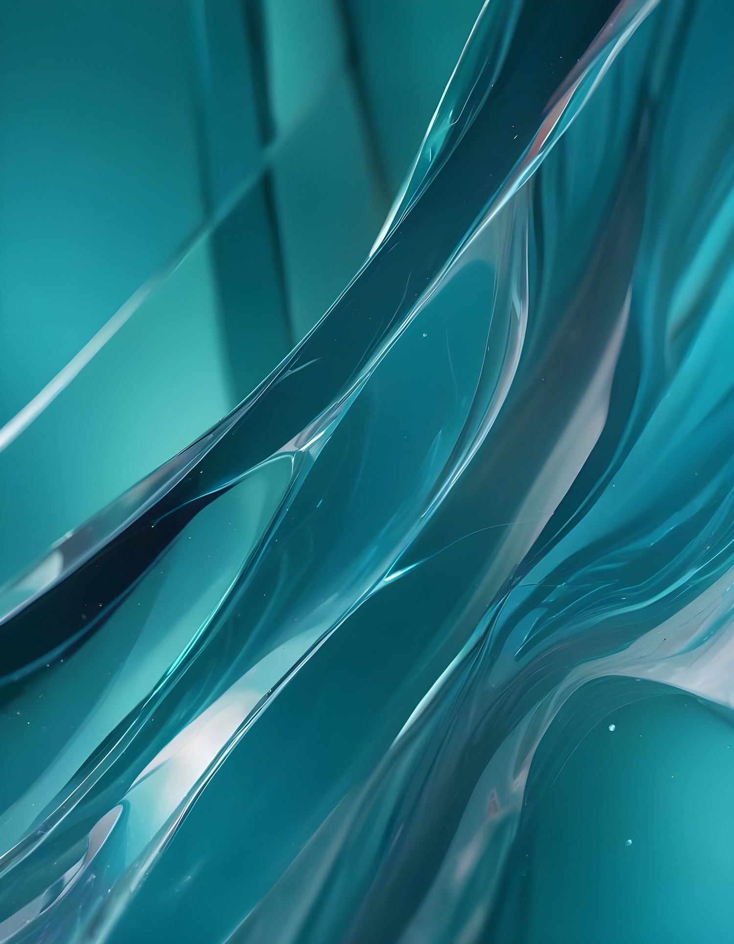 Abstract swirl of blue and teal creating a dynamic visual effect in a contemporary art style