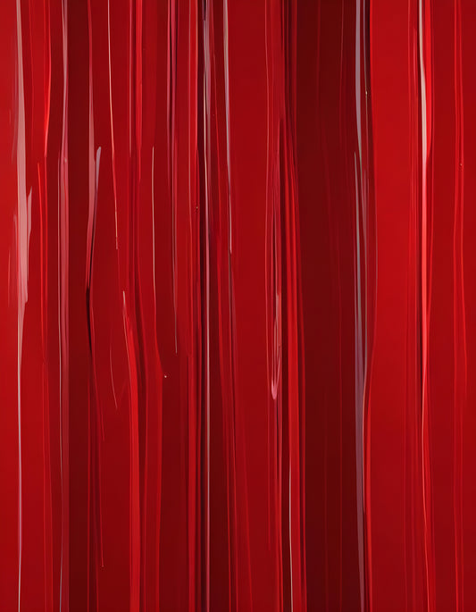 Glossy red panels reflecting light in a modern design setting. Generative AI