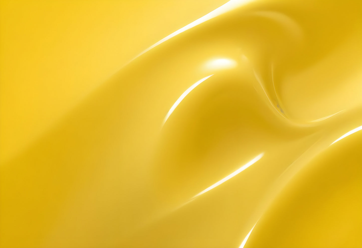 Glossy yellow substance oozing over a bright yellow background. Generative AI