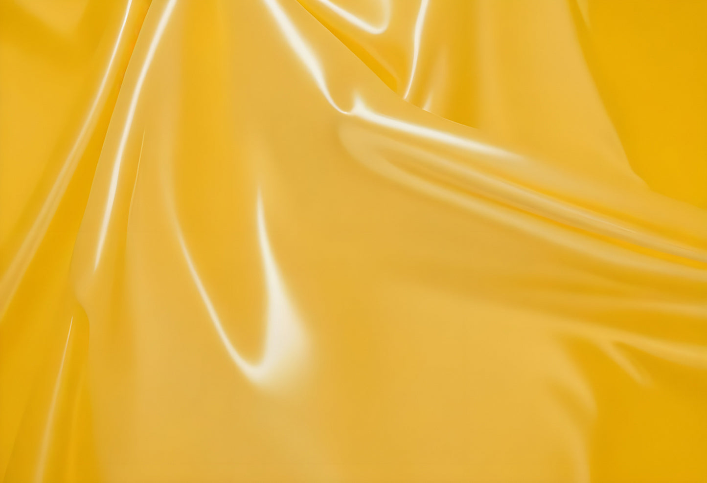 Glossy yellow substance oozing over a bright yellow background. Generative AI