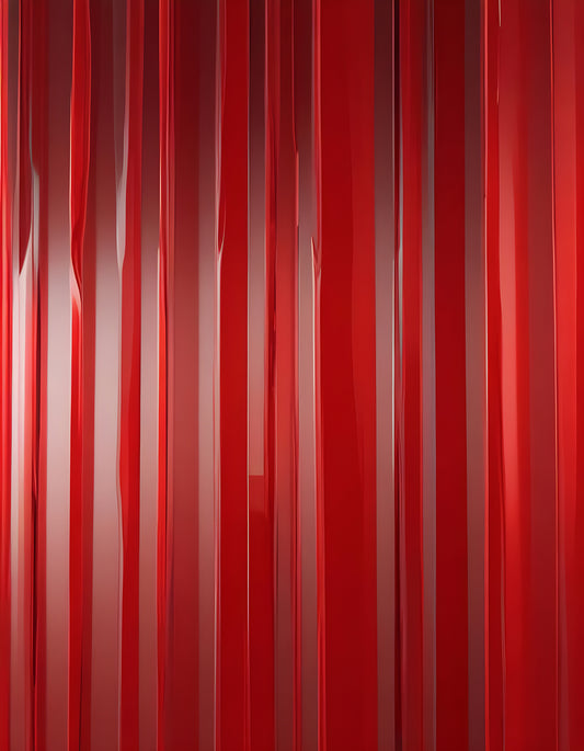 Glossy red panels reflecting light in a modern design setting. Generative AI