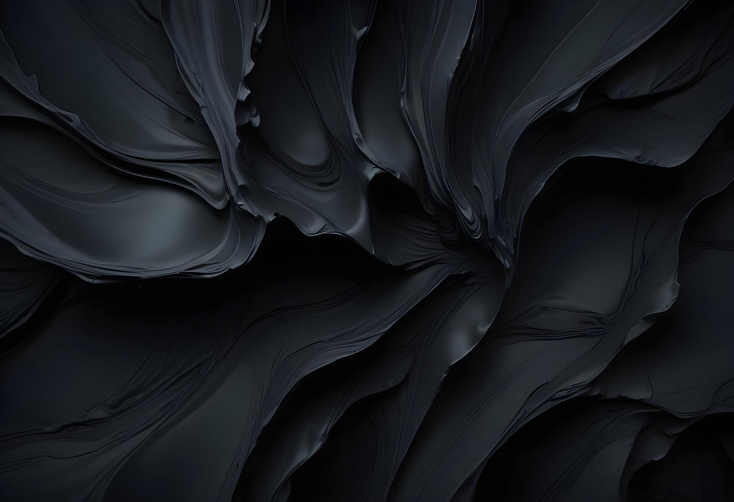 Abstract dark textures swirling in dynamic patterns at an unknown location