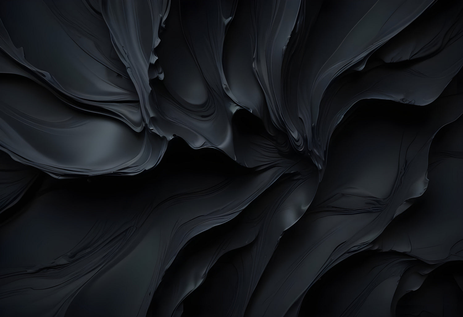 Abstract dark textures swirling in dynamic patterns at an unknown location