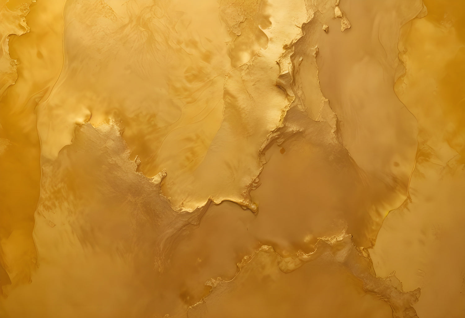 Abstract texture of warm golden hues with subtle variations, showcasing organic forms and layers reminiscent of natural scenery