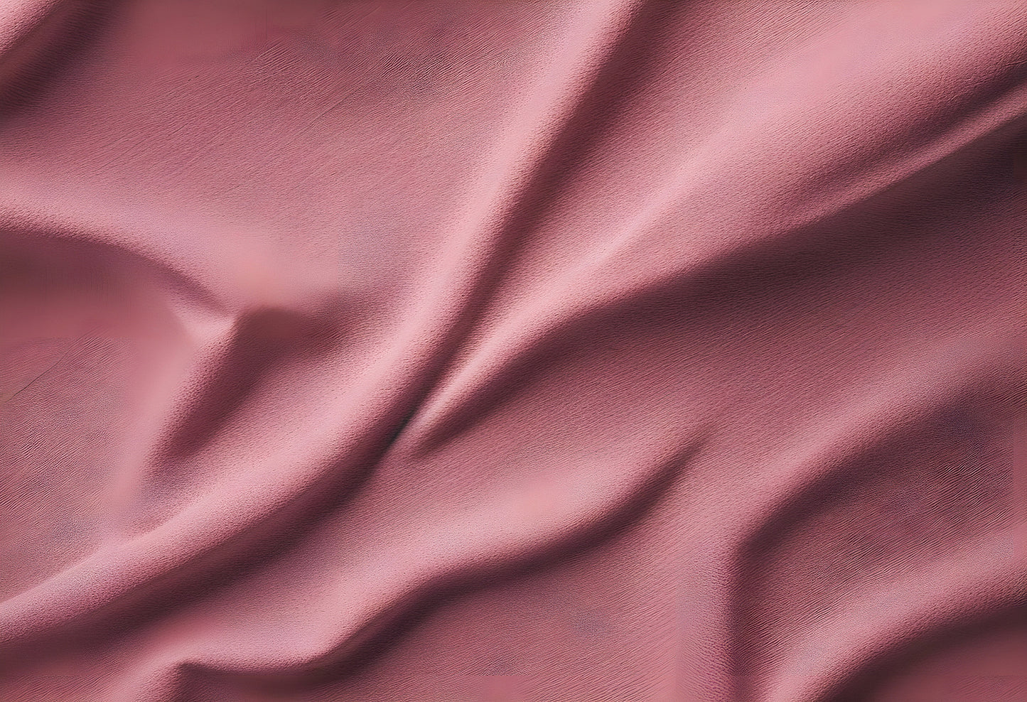 Textured pink fabric draped elegantly on a surface with soft folds captured in natural light